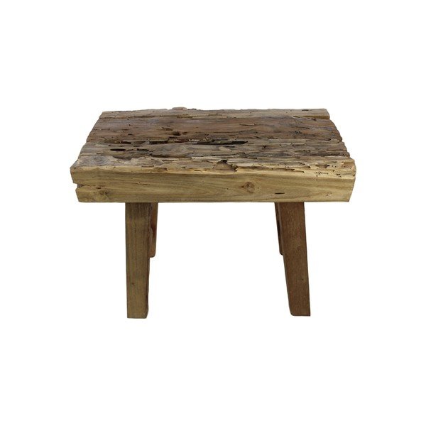 Taboret z drewna tekowego HSM Collection Rustic-image-3