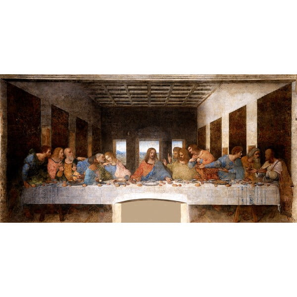 Reprodukcja obrazu Leonarda da Vinci – The Last Supper, 80x40 cm