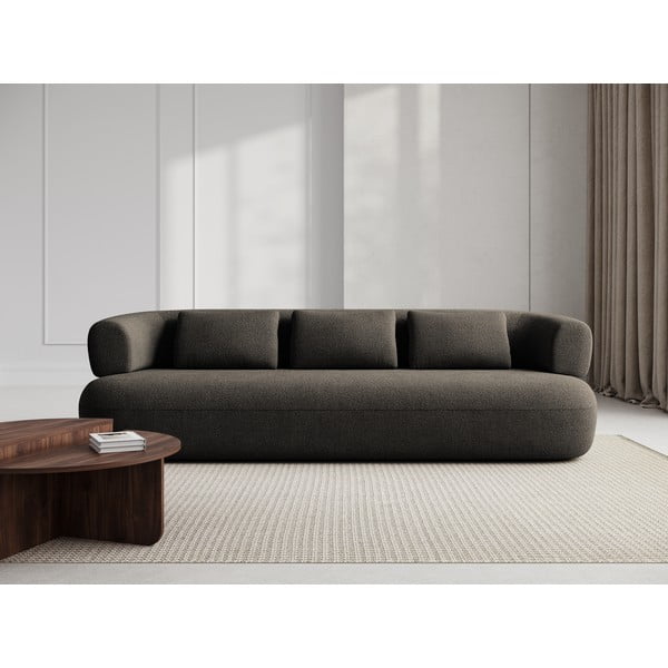 Brązowa sofa z materiału bouclé 226 cm Jenny – Micadoni Home-image-1