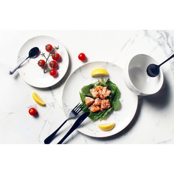 12-częściowy komplet naczyń Sabichi Marble-image-1