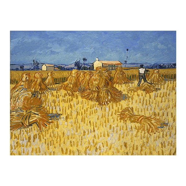 Reprodukcja obrazu Vincenta van Gogha - Corn Harvest in Provence, 70x50 cm