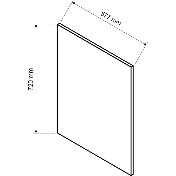 Boczny panel maskujący do szafek kuchennych (szer.  58 cm) Rowan – STOLKAR-image-1