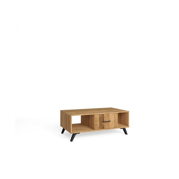Stolik w dekorze dębu 60x100 cm Nordic – Marckeric-image-3