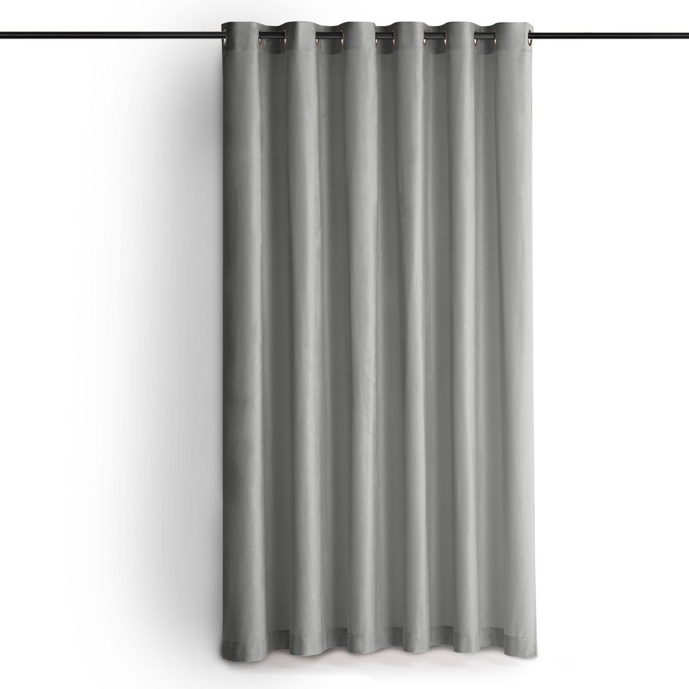 Szara aksamitna zasłona częściowo zaciemniająca (dimout) 265x250 cm Velto – Filumi (zdjęcie 8)