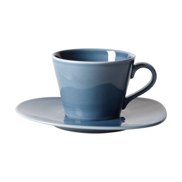 Jasnoniebieska porcelanowa filiżanka do kawy Villeroy & Boch Like Organic, 270 ml-image-1