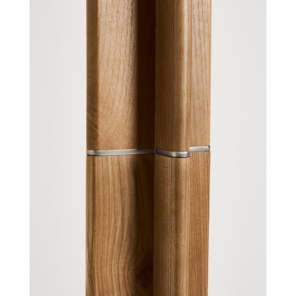 Biała/brązowa lampa stojąca z tekstylnym kloszem (wysokość 150,5 cm) Niani – Kave Home-image-3