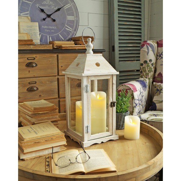 Lampion Orchidea Old White, 53 cm