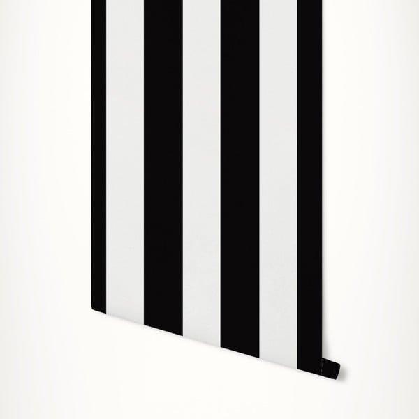 Czarno-biała tapeta samoprzylepna LineArtistica Daisy, 60x300 cm