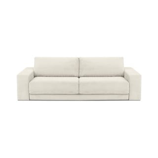 Beżowa sztruksowa sofa rozkładana Milo Casa Donatella