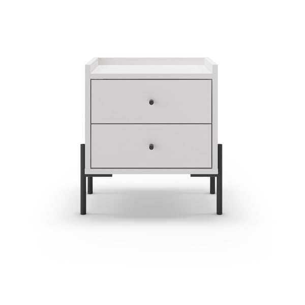 Biała szafka nocna Mayra – Marckeric-image-2