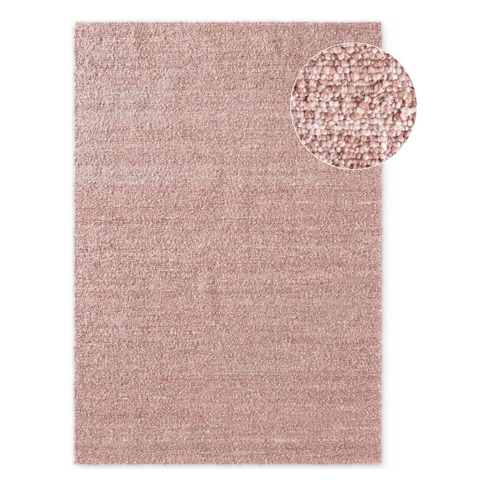 Szaroróżowy dywan z materiału bouclé tkany ręcznie 120x170 cm Notting Hill Portobello – Ted Baker