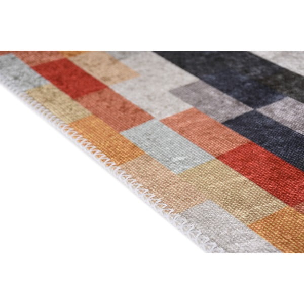 Pomarańczowo-szary chodnik odpowiedni do prania 80x200 cm Blocks of Fun – Vitaus-image-2