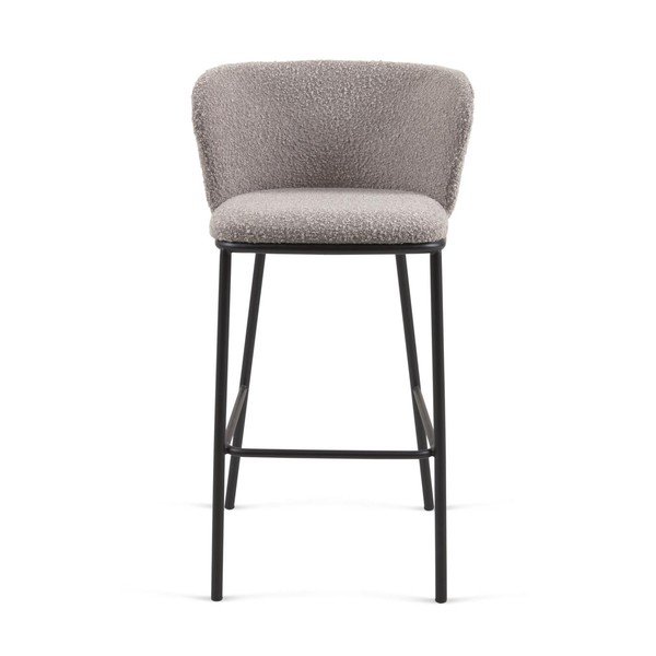 Jasnoszary hoker (wysokość siedziska 75 cm) Ciselia – Kave Home-image-2