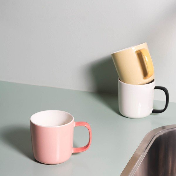 Jasnożółty kubek new bone china 370 ml Mae – ONA-image-3
