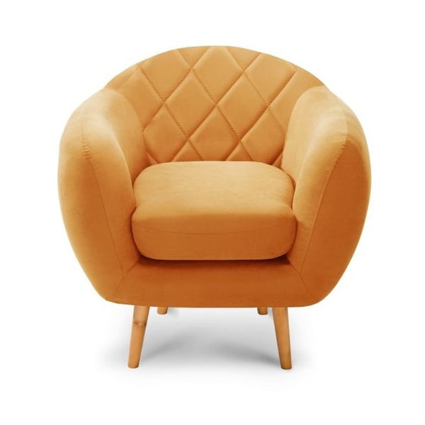 Pomarańczowy fotel Scandi by Stella Cadente Maison Diva