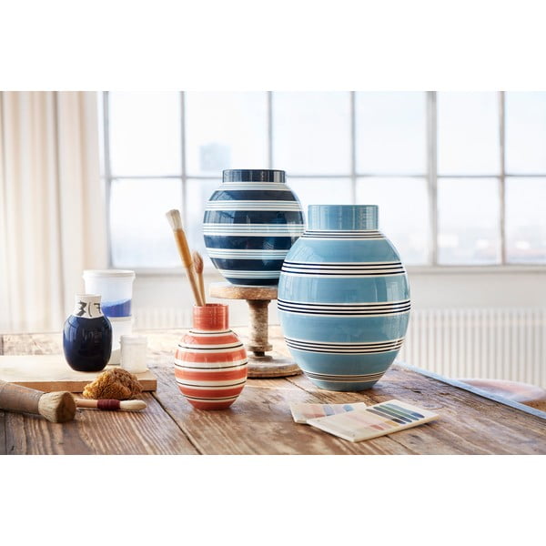 Niebieski ceramiczny wazon Kähler Design Nuovo, wys. 30 cm-image-2