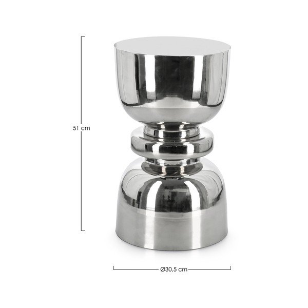Stalowy okrągły stolik ø 30,5 cm Animesh – Bizzotto-image-2