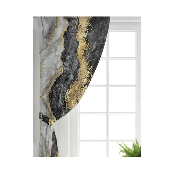 Czarno-złote zasłony zestaw 2 szt. 140x260 cm – Mila Home-image-2