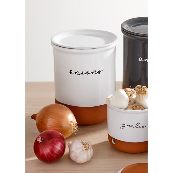 Pojemnik na cebulę i czosnek z terakoty Eco – Ladelle-image-1