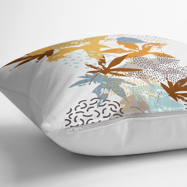 Zestaw 4 dekoracyjnych poszewek na poduszki Minimalist Cushion Covers Autumn Leaves, 45x45 cm-image-1
