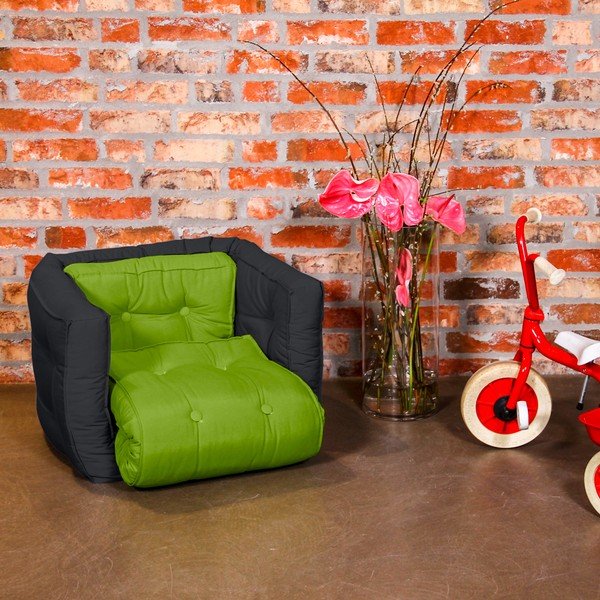 Fotel dziecięcy Karup Baby Dice Lime/Gray-image-1