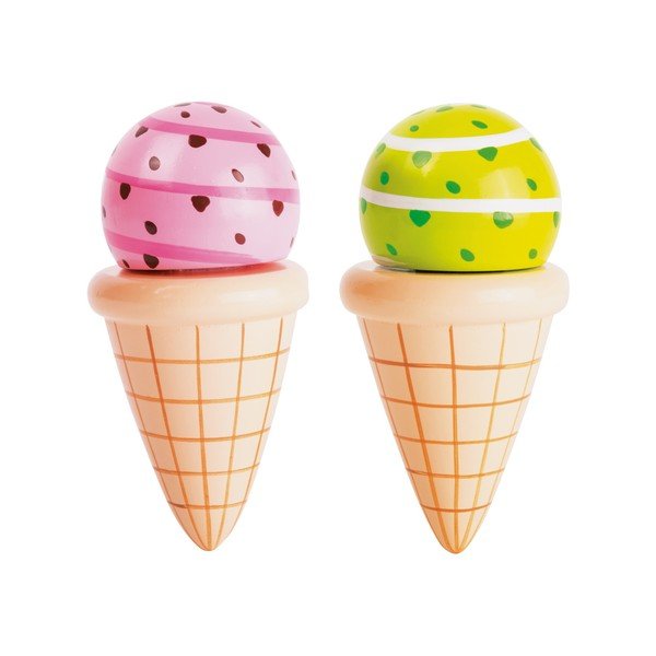Komplet 2 dziecięcych drewnianych lodów Legler Cream Cone