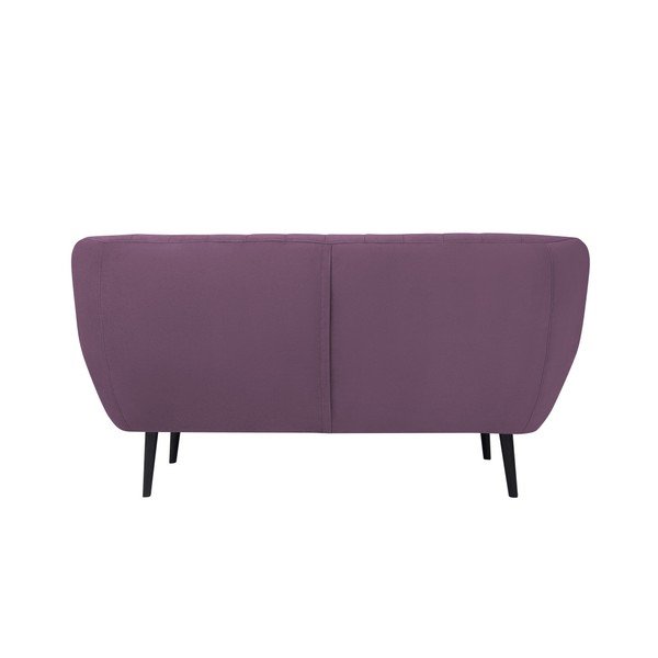 Fioletowa sofa 2-osobowa z czarnymi nogami Mazzini Sofas Toscane-image-3