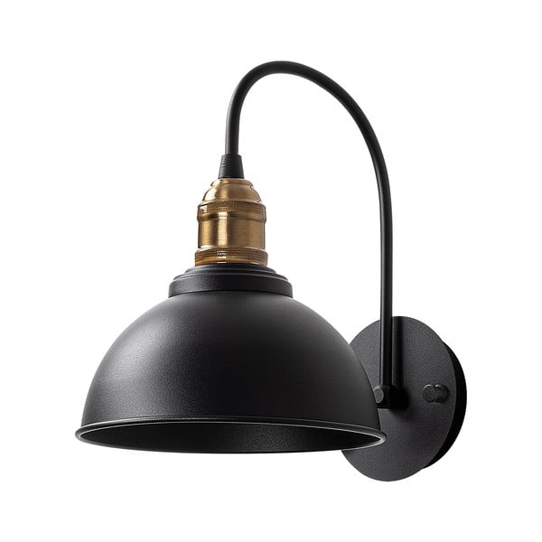 Czarny kinkiet ø 21 cm Varzan – Opviq lights