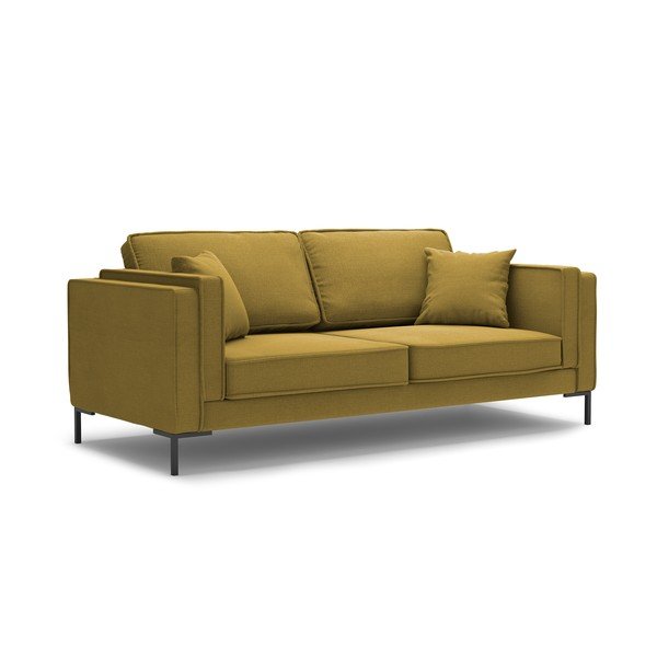 Żółta sofa Milo Casa Attilio, 160 cm-image-1
