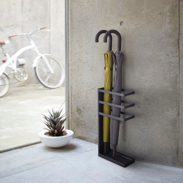 Czarny parasolnik YAMAZAKI Slim Layer-image-1