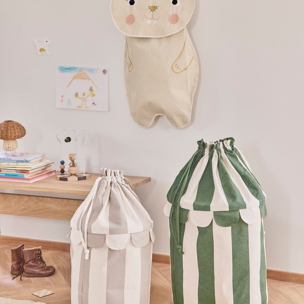 Kremowy tekstylny organizer wiszący 40x1x82 cm Darling Rabbit – OYOY Mini-image-2