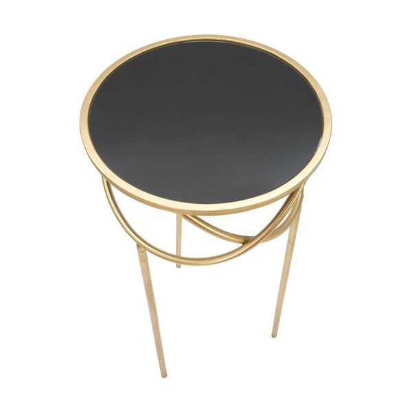 Okrągły stolik ze szklanym blatem ø 40 cm Ring – Mauro Ferretti-image-3