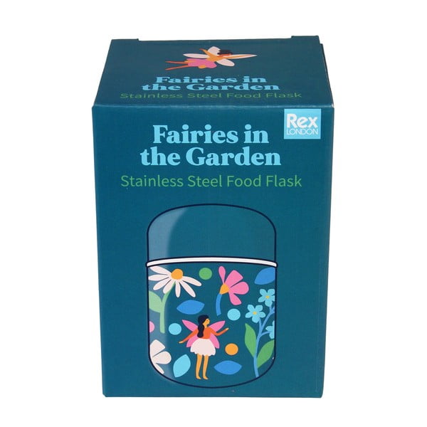 Niebieski termos na jedzenie dla dzieci 280 ml Fairies in the Garden – Rex London-image-4