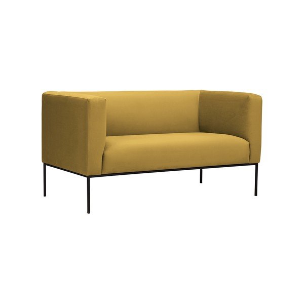 Żółta sofa 2-osobowa Windsor & Co Sofas Neptune-image-1