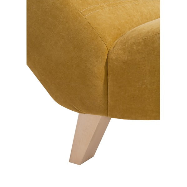 Żółty szezlong Max Winzer Norris Velor-image-4