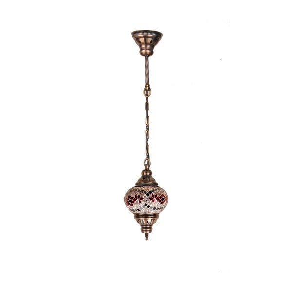 Szklana lampa wisząca Homemania Syrakusy, ⌀ 17 cm