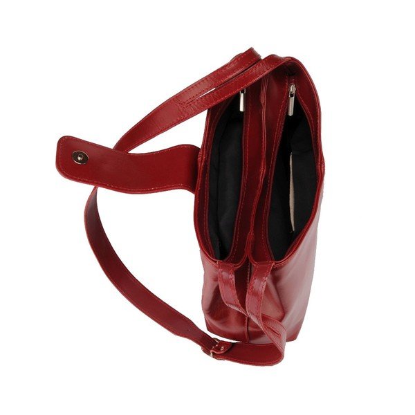 Torebka skórzana Kiwi, czerwona-image-2