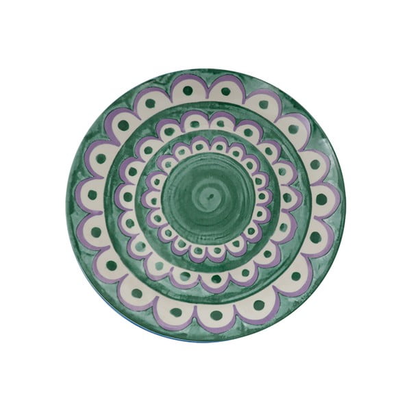 Zielone porcelanowe talerze zestaw 6 szt. deserowe ø 19,5 cm Tangeri green – Villa Altachiara