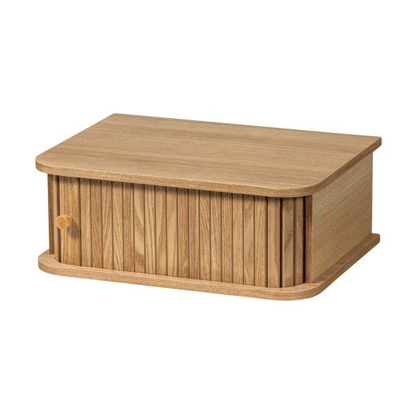 Wisząca szafka nocna w dekorze sosny w naturalnym kolorze Jena – WOOOD-image-3