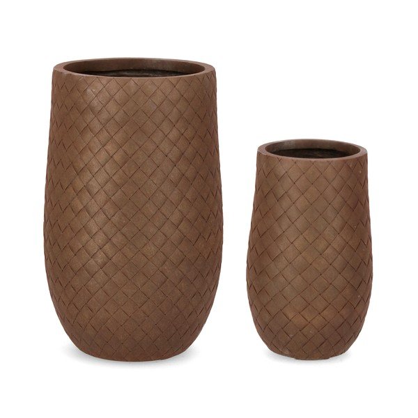 Doniczki zestaw 2 szt. ø 48 cm Rhombus – Bizzotto-image-1
