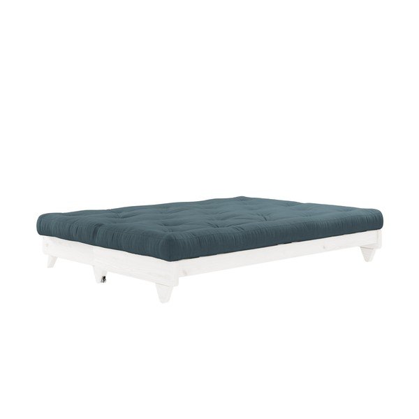 Sofa rozkładana z niebieskozielonym pokryciem Karup Design Fresh White/Petrol Blue-image-3