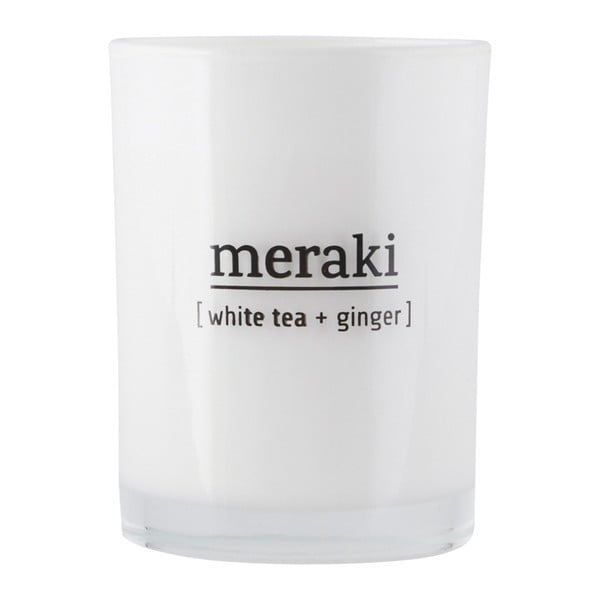 Świeczka o zapachu białej herbaty i imbiru Meraki