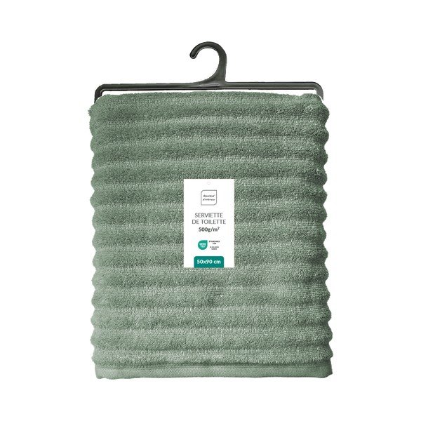 Zielony bawełniany ręcznik frotte 50x90 cm Maya – douceur d'intérieur-image-4