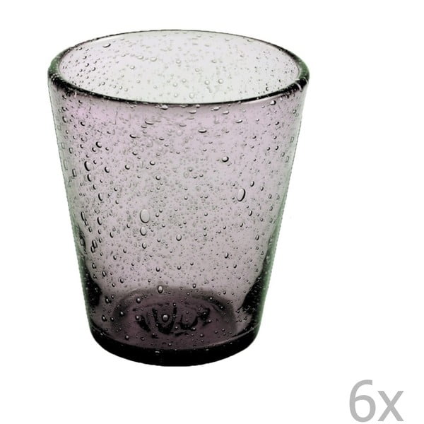 Zestaw 6 fioletowych szklanek VDE Tivoli 1996 Aqua, 330 ml