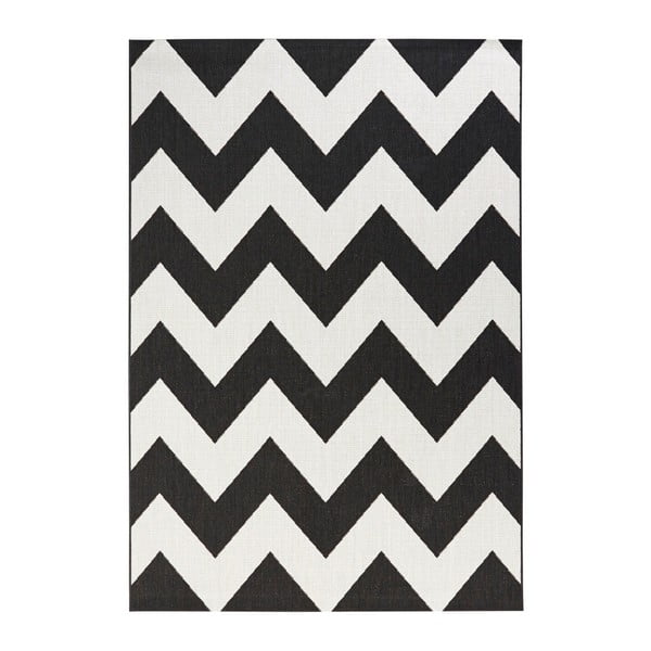 Czarno-biały dywan odpowiedni na zewnątrz Bougari Unique, 200x290 cm