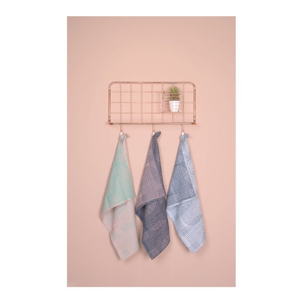 Wieszak ścienny w kolorze miedzi PT LIVING Open Grid-image-4