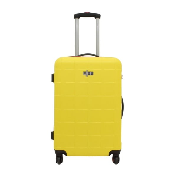 Zestaw 3 żółtych walizek na kółkach Friedrich Lederwaren Todo