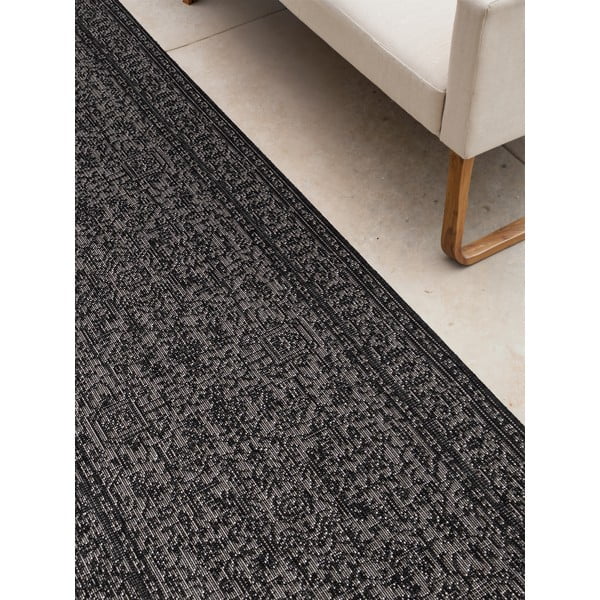 Czarno-biały chodnik odpowiedni na zewnątrz 80x250 cm Duet Kona – NORTHRUGS-image-3