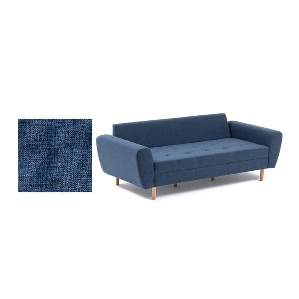 Ciemnoniebieska sofa 3-osobowa Igor-image-1