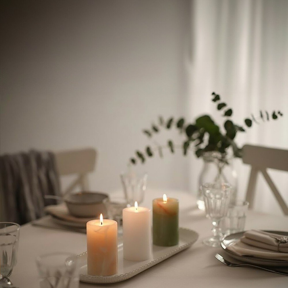 Kamienne świeczniki zestaw na świeczkę typu tealight 3 szt. Oleena – Premier Housewares (zdjęcie 6)